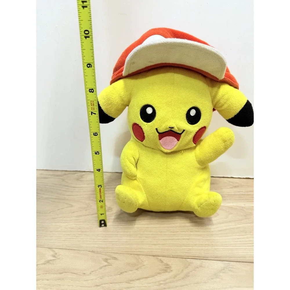 Pokemon Pikachu With Ash's Hat Plush 10